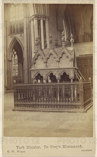 York Minister. De Grey's Monument; George Washington Wilson, Scottish, 1823 - 1893, October 8, 1865; Albumen silver print