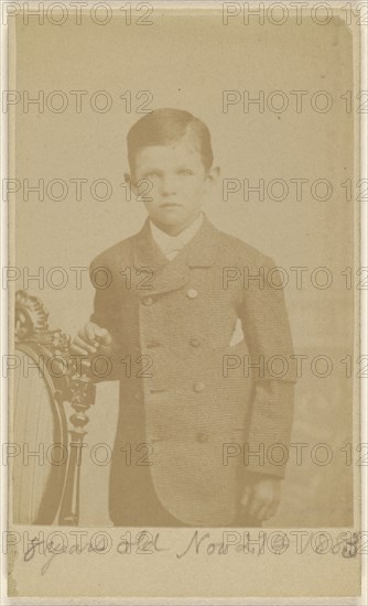 8 years old Nov 27th 1883  young boy, standing; L.S. Stevens, American, active 1880s, November 27, 1883; Albumen silver print