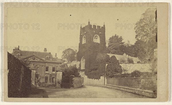 View of a church near Bath, England; H. Lambert, British, active Bath, England 1860s, 1865 - 1870; Albumen silver print