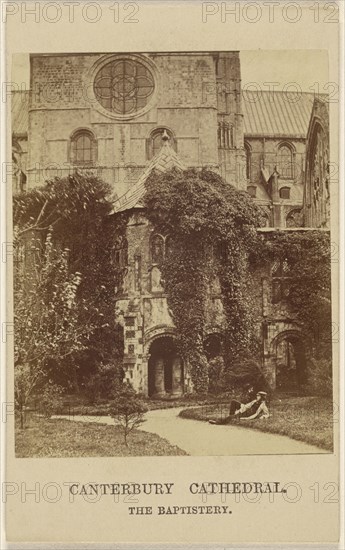 Canterbury Cathedral. The Baptistery; British; 1865 - 1870; Albumen silver print