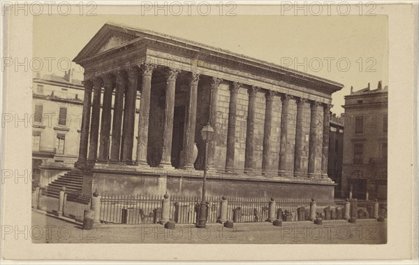 Maison Carre. 300 years before Christ; French; March 31, 1867; Albumen silver print