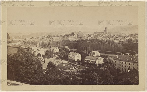 Berne vue du Schaenzli; M. Vollenweider, Swiss, active Bern, Switzerland 1860s - 1870s, 1865 - 1870; Albumen silver print