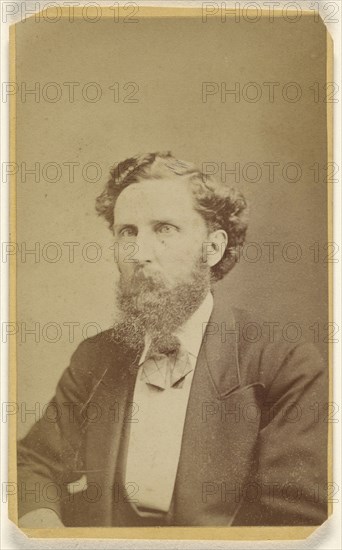 bearded man; McGarvey, American, active Trenton, New Jersey 1860s, 1865 - 1875; Albumen silver print