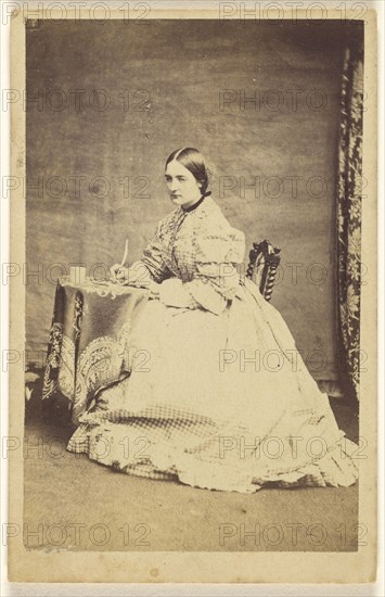 Nelly Campbell. July 1863. Miss C.J. Soddell, ?, E. Goshawk, British, active Harrow, England 1860s - 1870s, July 1863; Albumen