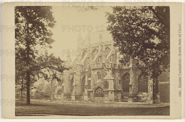 Exeter Cathedral, North Side of Choir; Francis Bedford, English, 1815,1816 - 1894, 1862 - 1865; Albumen silver print