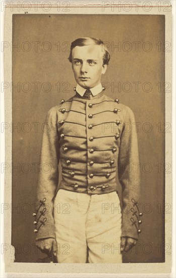 Union soldier, standing; Charles DeForest Fredricks, American, 1823 - 1894, 1862; Albumen silver print