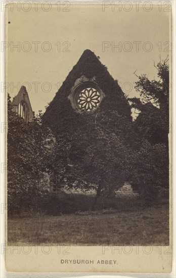 Dryburgh Abbey; John Lennie, Scottish, active Edinburgh, Scotland 1860s - 1900s, September 20, 1865; Albumen silver print