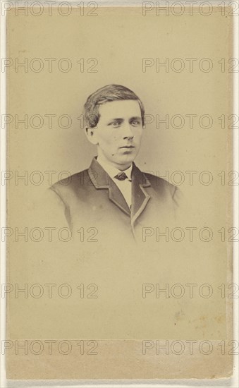 man, printed in vignette-style; S.G. Sheaffer & Company; 1865 - 1870; Albumen silver print