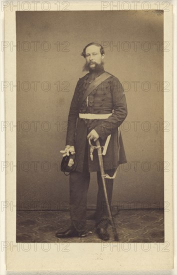 Man dressed in military uniform; Maull & Polyblank, British, active 1850s - 1860s, 1862 - 1865; Albumen silver print