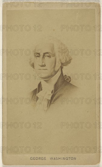 George Washington copy of the Stuart Gilbert painting; American; 1870 - 1880; Albumen silver print