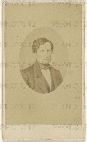 man, printed in vignette-style; James Earle McClees, American, 1821 - 1887, 1862 - 1865; Albumen silver print