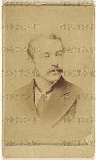 man with moustache; Frederick Gutekunst, American, 1831 - 1917, 1865 - 1875; Albumen silver print