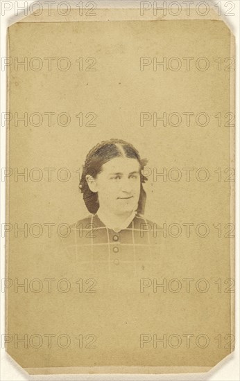 woman, printed in vignette-style; Jonathan Good, American, active Trenton, New Jersey 1860s - 1870s, 1865 - 1870; Albumen