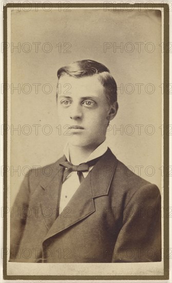 Bust portrait of an  man; Miller & Company; about 1880; Albumen silver print