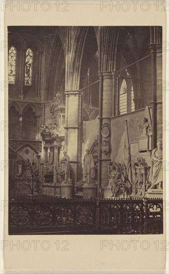 Westminster Abbey. Poet's Corner; George Washington Wilson, Scottish, 1823 - 1893, 1864 - 1867; Albumen silver print