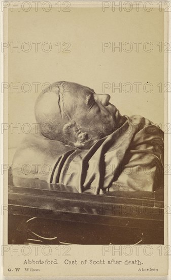 Abbotsford. Cast of Scott after death; George Washington Wilson, Scottish, 1823 - 1893, September 20, 1865; Albumen silver