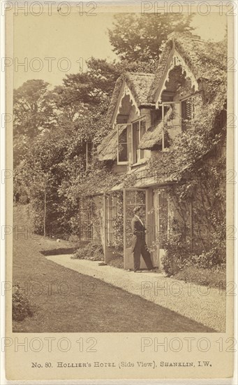 Hollier's Hotel, Side View, Shanklin, I.W; Frank Mason Good, English, 1839 - 1928, 1865 - 1870; Albumen silver print