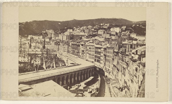 Genes. Venasse de Marbre; Celestino Degoix, Italian, active 1860s - 1890s, 1864 - 1865; Albumen silver print