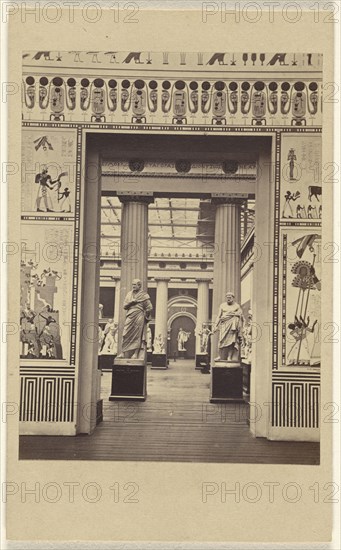 View of Greek Salon at The Crystal Palace; Negretti & Zambra, British, active 1850 - 1899, negative about 1855; print 1860-1865