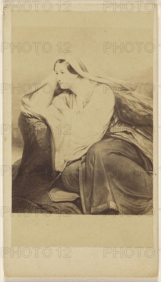 Medora. Ary Scheffer. Leprix. copy of a painting; Charles Taber & Co; 1870-1872; Albumen silver print