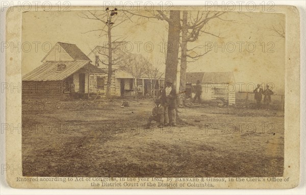 Mrs. Spinner's House, bet. Stone Bridge and Centreville; Barnard & Gibson; 1862; Albumen silver print