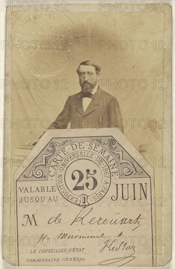 Mr. de Kereuartz; French; 1867; Albumen silver print