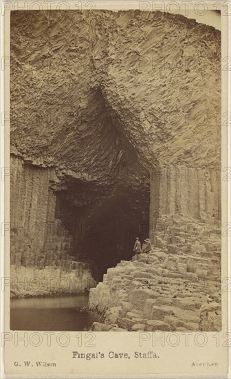 Fingal's Cave, Staffa; George Washington Wilson, Scottish, 1823 - 1893, September 27, 1865; Albumen silver print