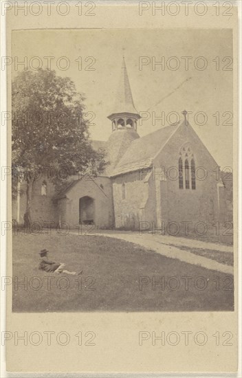 Old Shanklin Church; F. Moor, English, active Ventnor, Isle of Wight, England 1860s, 1865-1866; Albumen silver print