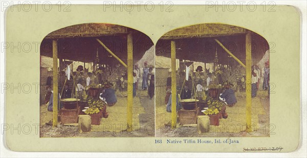 Tokyo, Japan. In the Gorgeous Fields of Iris, recto, Native Tifflin House, Isl. of Java, verso, about 1900; Color halftone