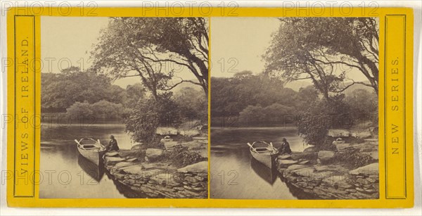 Landing Place at Dinis Island, Killarney; British; about 1870; Albumen silver print