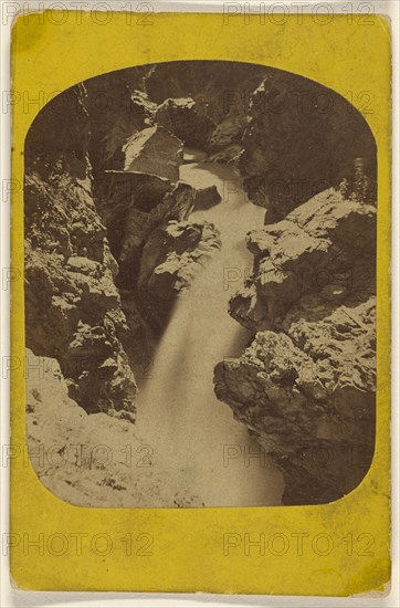 Cascade du Trient; French; about 1865; Albumen silver print