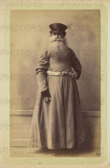 Bearded man dressed in a cassock and hat; William Carrick, Scottish, 1827 - 1878, Russia; about 1860 - 1870; Albumen silver