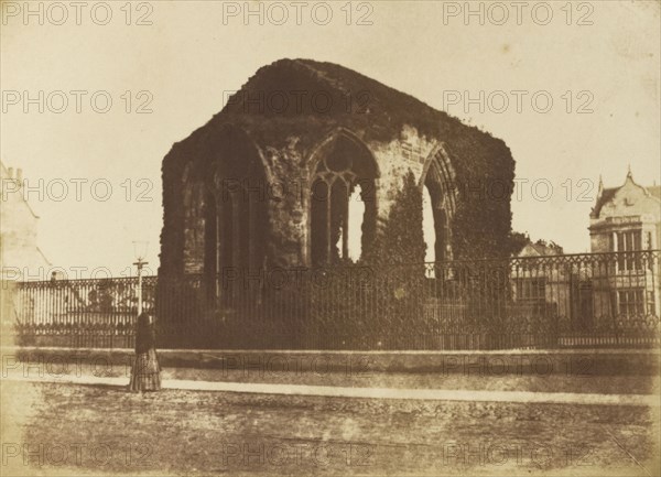 Blackfriars Chapel, St. Andrews; Hill & Adamson, Scottish, active 1843 - 1848, Safed, Palestine; 1843 - 1848; Salted paper