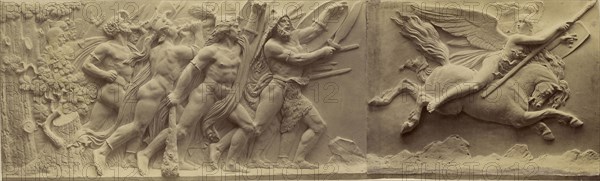 Valkyries Lead the Warriors; Ernst Alpers, German, active Hannover, Germany about 1867, Hanover, Germany; 1867; Albumen silver