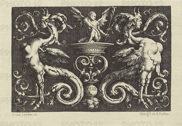 Design by Lucas van Leyden; Édouard Baldus, French, born Germany, 1813 - 1889, Paris, France; 1866; Heliogravure; 9 x 13.2 cm