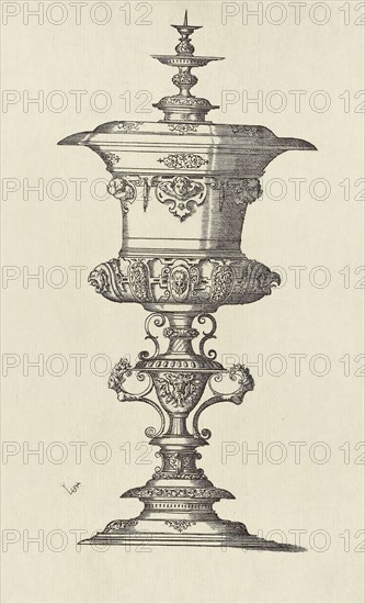 Design by Virgil Solis; Édouard Baldus, French, born Germany, 1813 - 1889, Paris, France; 1866; Heliogravure; 24.3 x 14.9 cm