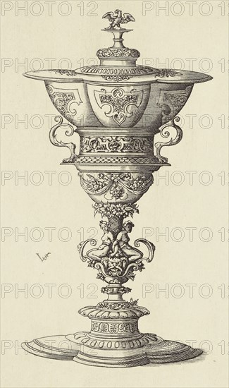 Design by Virgil Solis; Édouard Baldus, French, born Germany, 1813 - 1889, Paris, France; 1866; Heliogravure; 24.1 x 14.5 cm