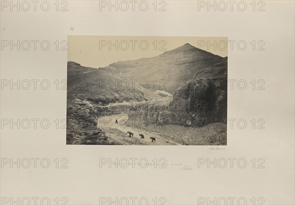 Valley of the Tombs of the Kings, Thebes; Francis Frith, English, 1822 - 1898, Luxor, Luxor Governorate, Egypt; 1857; Albumen