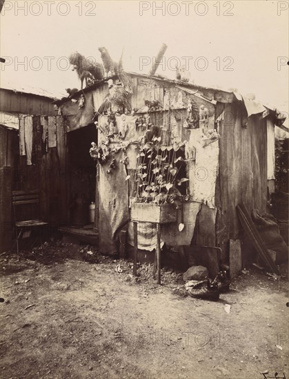 Ragpicker's Hut; Eugène Atget, French, 1857 - 1927, 1912; Albumen silver print