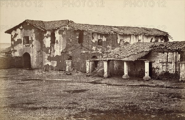 Mission, San Fernando Rey; Carleton Watkins, American, 1829 - 1916, about 1880; Albumen silver print