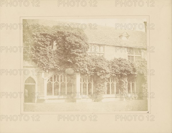 Cloisters of Lacock Abbey; William Henry Fox Talbot, English, 1800 - 1877, Reading, England; 1844; Salted paper print