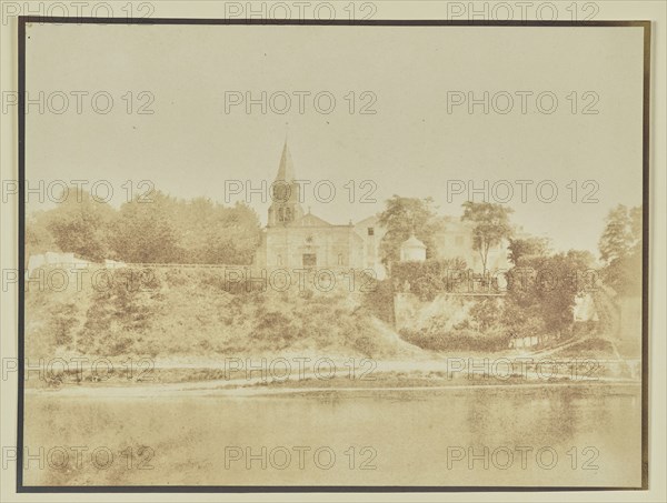 Church and Chateau of Saint-Ouen; Hippolyte Bayard, French, 1801 - 1887, Paris, France; 1845; Salted paper print