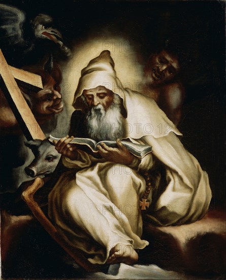 The Temptation of Saint Anthony; Lelio Orsi, Italian, 1511 - 1587, 1570s; Oil on canvas; 44.1 x 36.4 cm 17 3,8 x 14 5,16 in