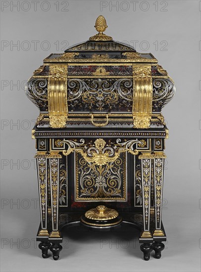 Coffer on a Stand; Attributed to André-Charles Boulle, French, 1642 - 1732, master before 1666, Paris, France; about 1684