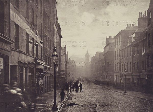 High Street, from College Open; Thomas Annan, Scottish,1829 - 1887, Glasgow, Scotland; negative 1868 - 1871; print 1877; Carbon