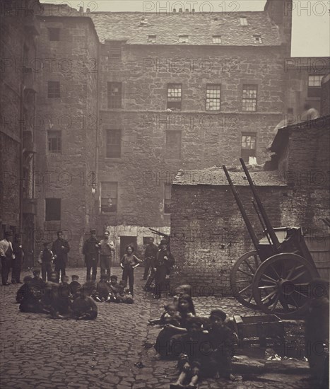 Close, No. 46 Saltmarket; Thomas Annan, Scottish,1829 - 1887, Glasgow, Scotland; negative 1868 - 1871; print 1877; Carbon print