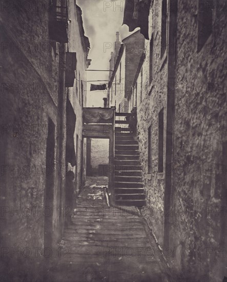 Close, No. 128 Saltmarket; Thomas Annan, Scottish,1829 - 1887, Glasgow, Scotland; negative 1868 - 1871; print 1877; Carbon