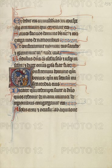 Initial C; Bute Master, Franco-Flemish, active about 1260 - 1290, Paris, written, France; illumination about 1270 - 1280