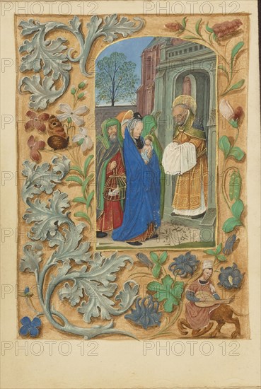 The Presentation in the Temple; Master of the Dresden Prayer Book or workshop, Flemish, active about 1480 - 1515, Bruges