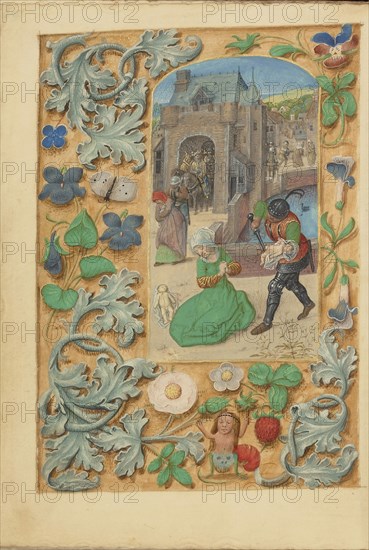 The Massacre of the Innocents; Master of the Dresden Prayer Book or workshop, Flemish, active about 1480 - 1515, Bruges